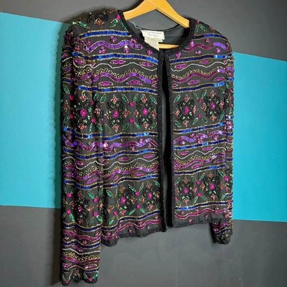 Embroidered Multicolor Jacket - Picture 3 of 12
